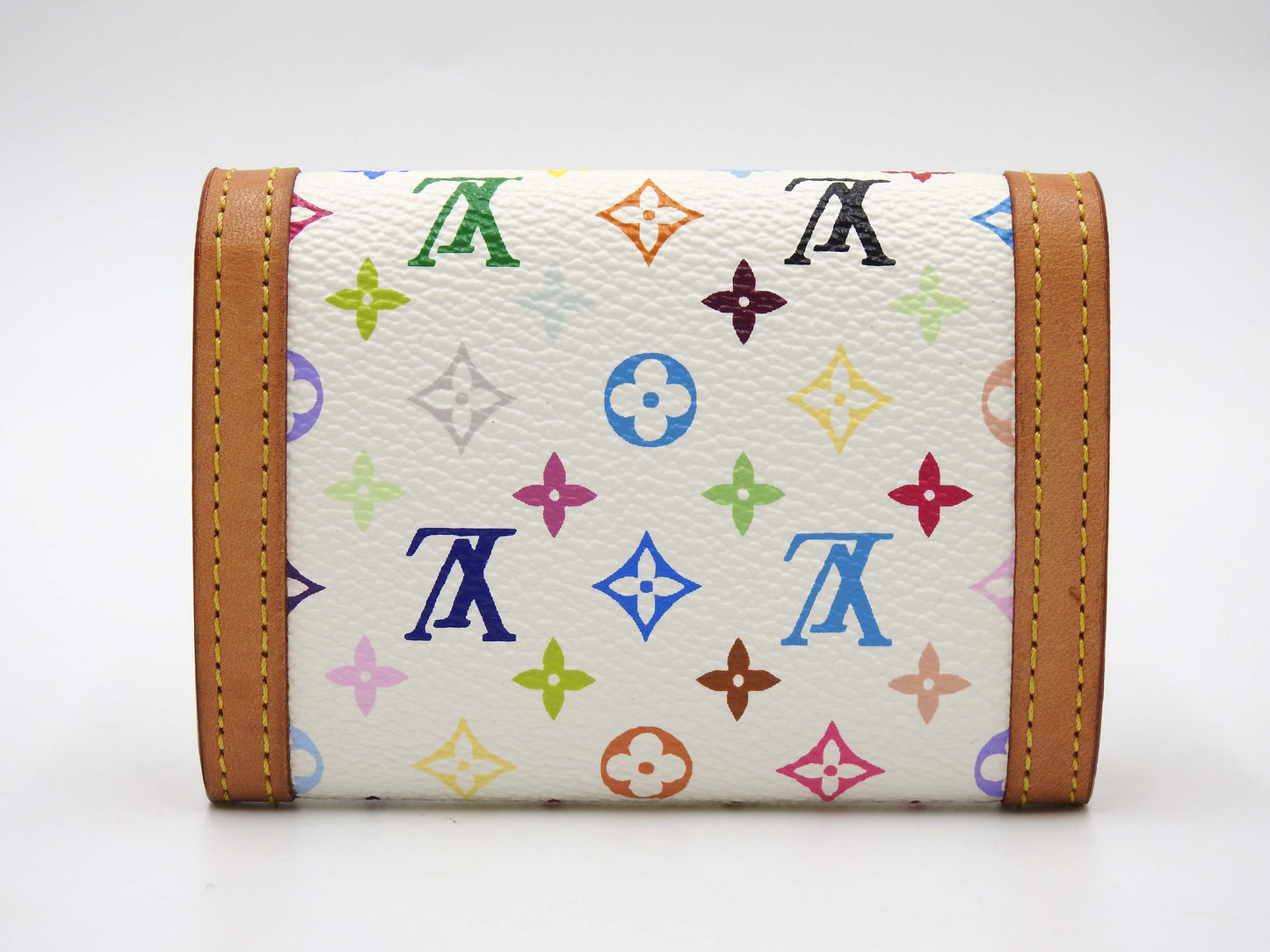 LOUIS VUITTON Monogram Multicolor Porte Monnaie Plat Coin Purse M92657