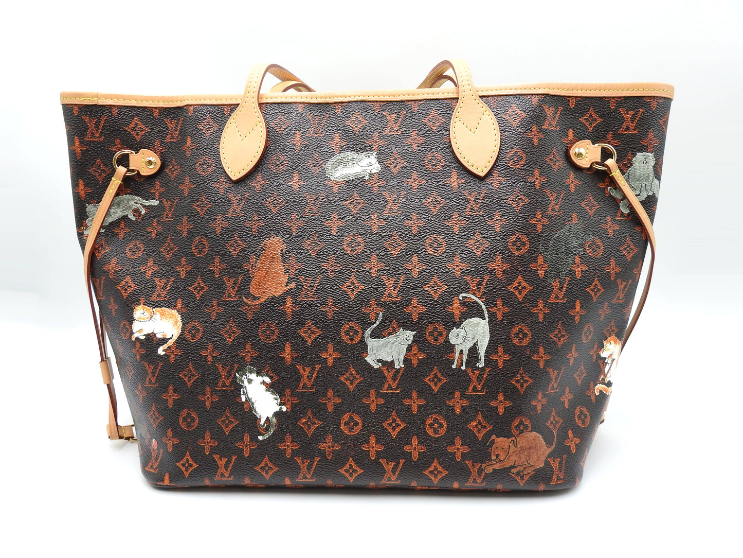 LOUIS VUITTON Monogram Catogram Neverfull MM Tote Bag Shoulder Bag M44441