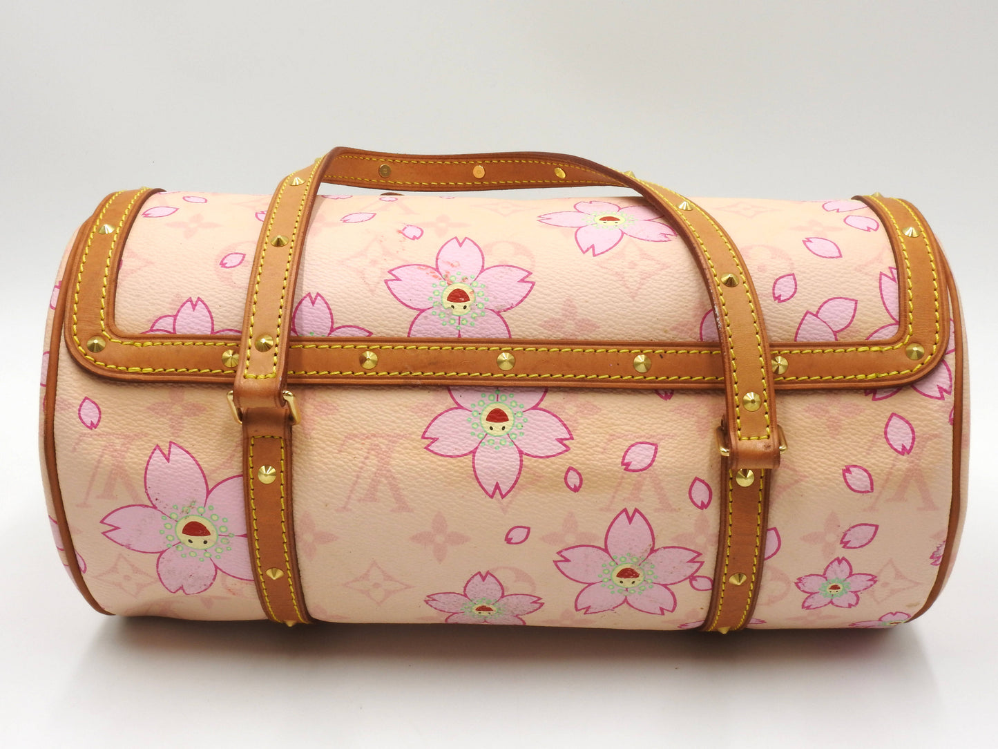 LOUIS VUITTON Papillon Shoulder Hand Bag Monogram Cherry Blossom M92010