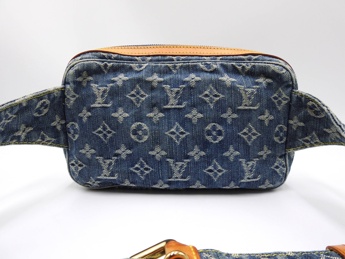 LOUIS VUITTON Monogram Denim Bum Bag Waist Shoulder Bag M95347