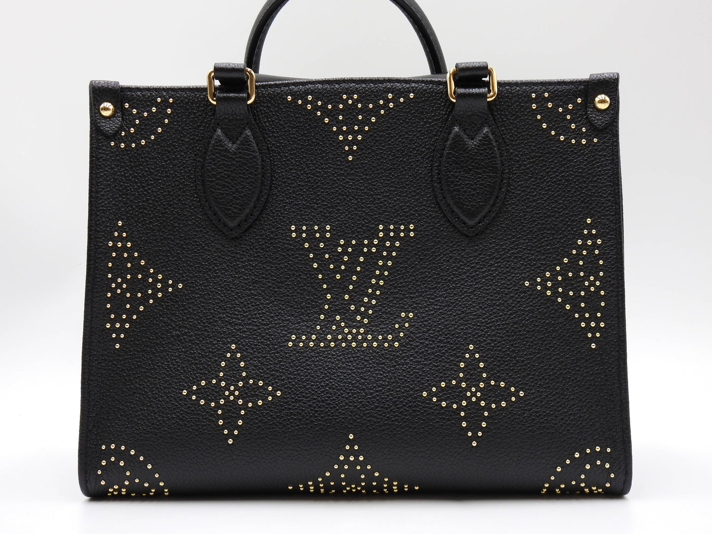 LOUIS VUITTON Monogram Empreinte Studded Giant OnTheGO PM Hand Bag M46733