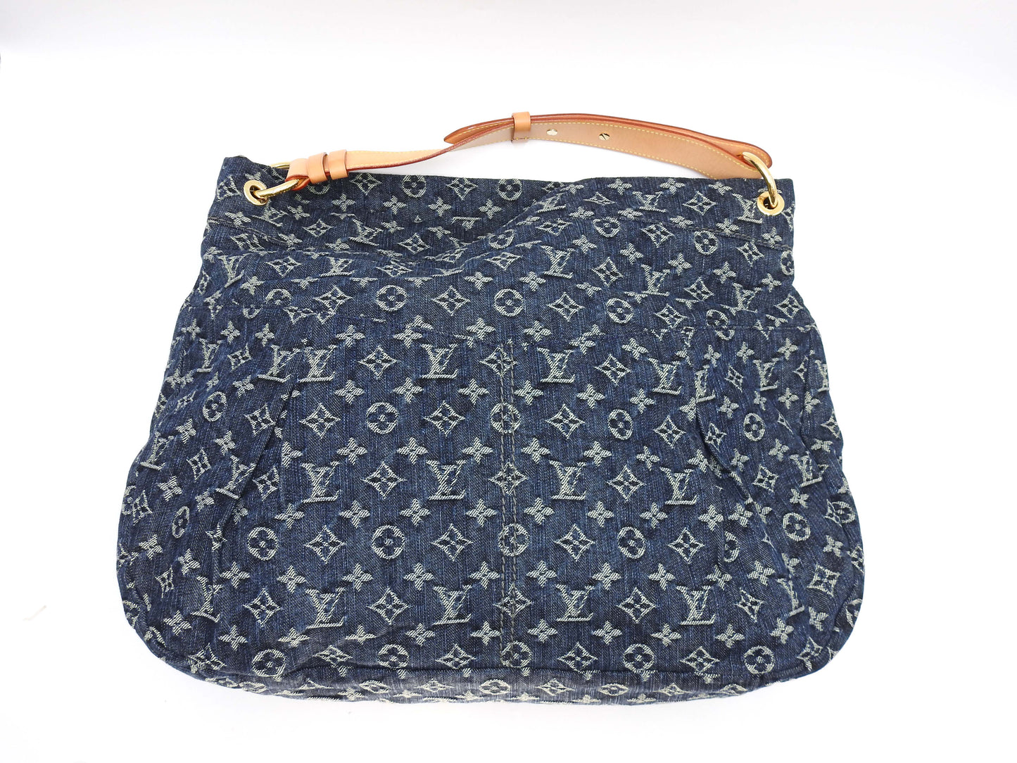 LOUIS VUITTON Daily GM Monogram Denim Shoulder Bag Blue M40493