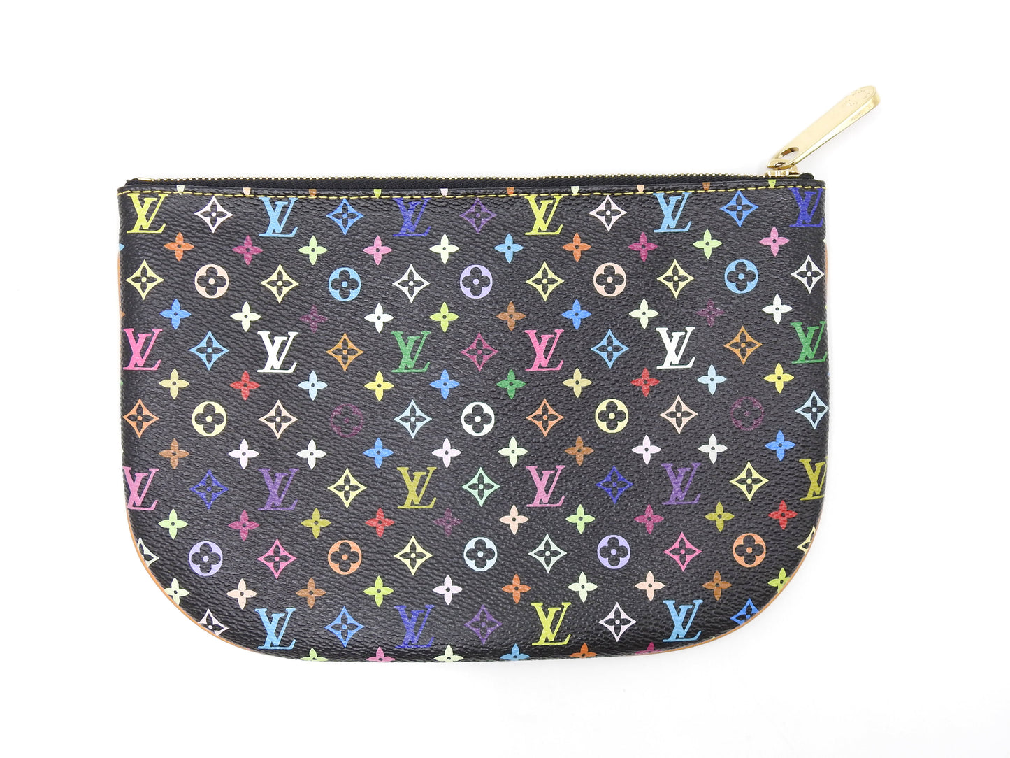LOUIS VUITTON Pochette GM Pouch Monogram Multicolor Noir Black M60030