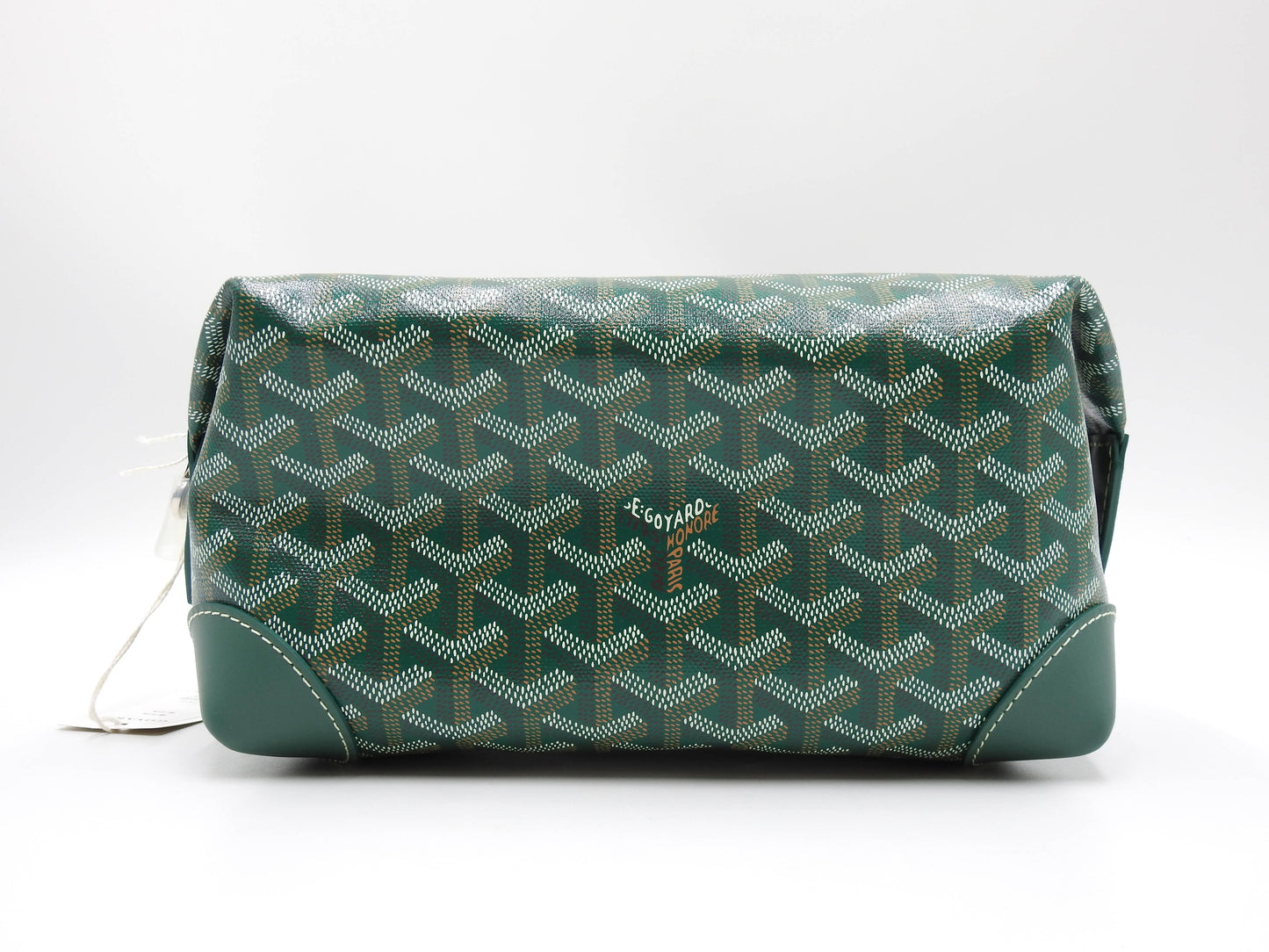 GOYARD AMA BOIENG 25 Toiletry Pouch Clutch Bag PVC Leather Green