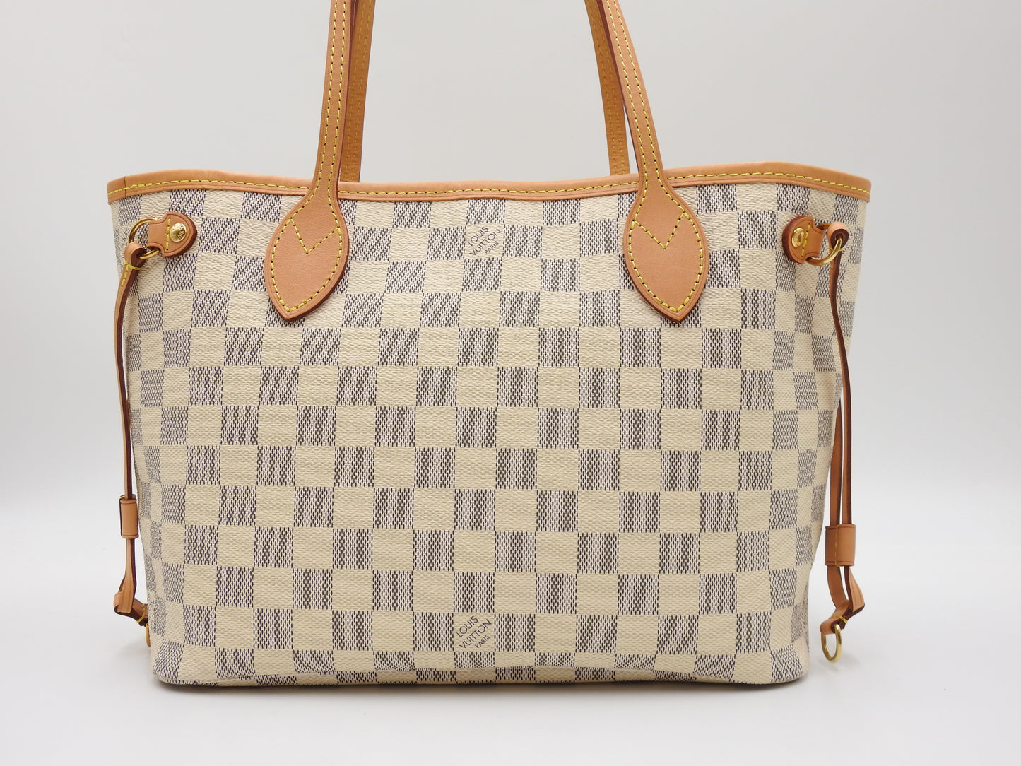 LOUIS VUITTON Damier Azur Neo Neverfull PM Shoulder Tote Bag M41362
