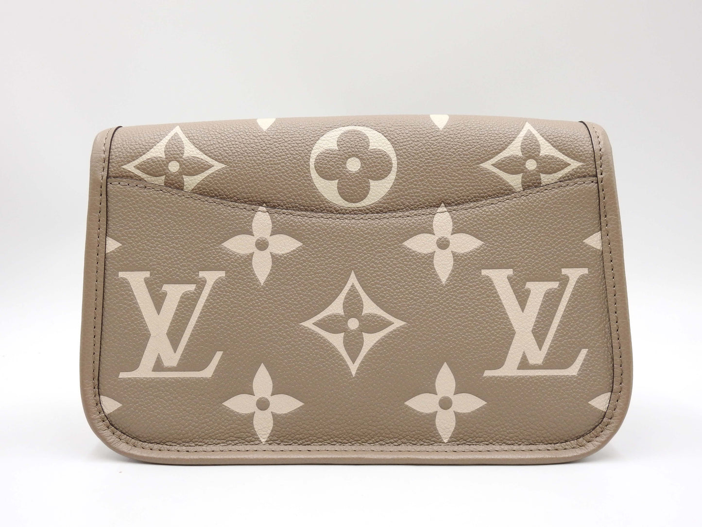 LOUIS VUITTON Monogram Empreinte Diane Shoulder Bag Dove Cream M46583