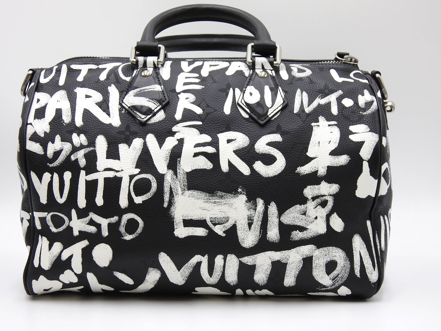 LOUIS VUITTON Speedy P9 Bandouliere 30 Scribble Hand Shoulder Bag M26175