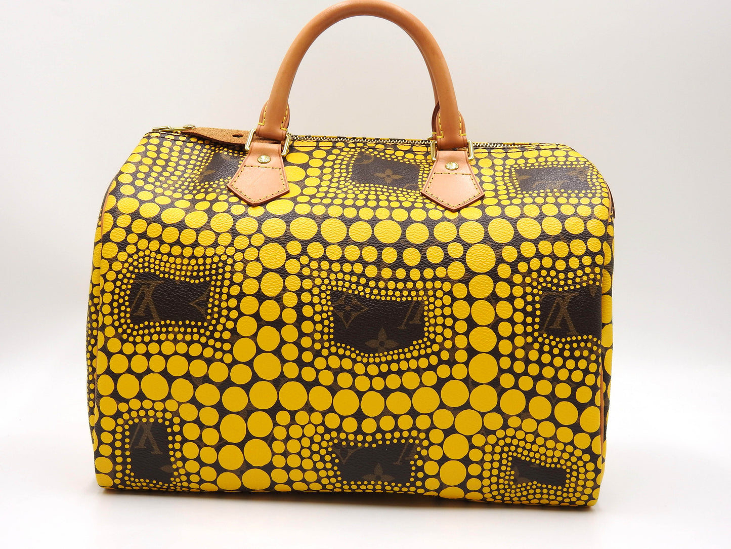 LOUIS VUITTON Yayoi Kusama Monogram Pumpkin Dots Speedy 30 Hand Bag M40692