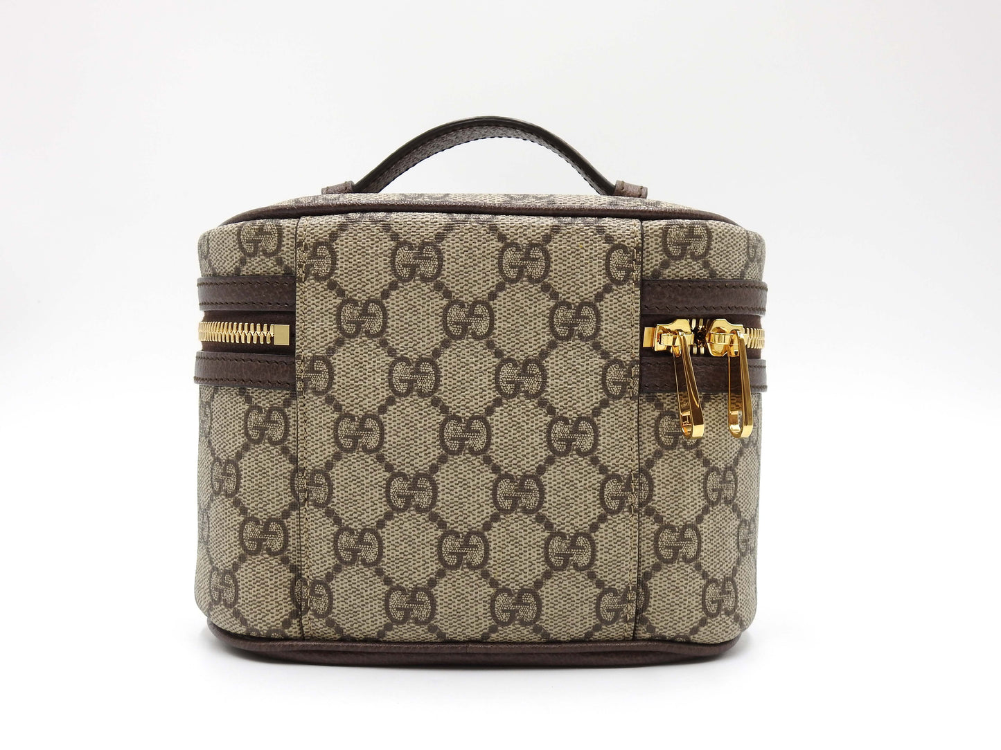 GUCCI GG Supreme Ophidia Web Vanity Bag Cosmetic Pouch Beige Brown 627463