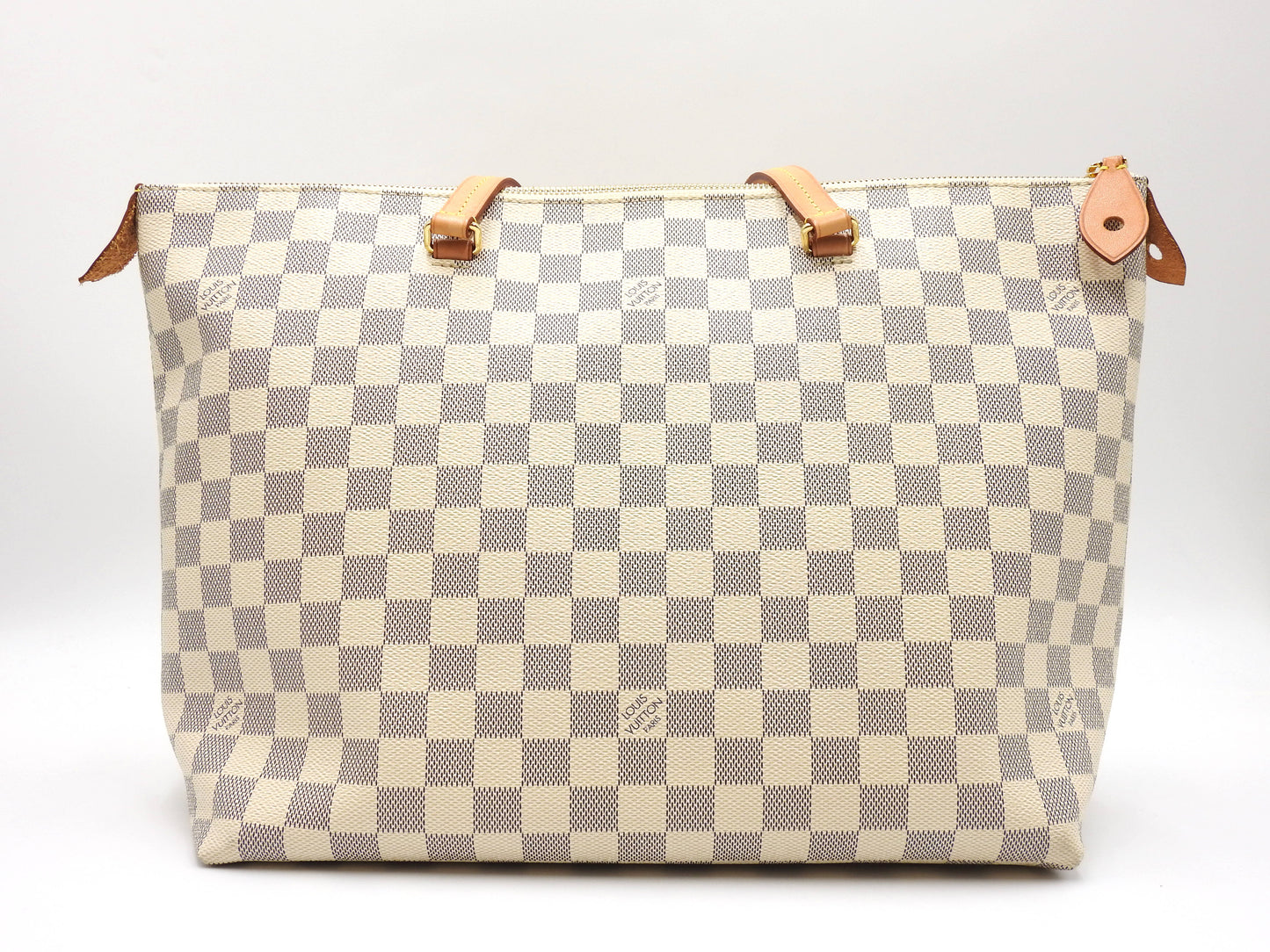 LOUIS VUITTON Iena MM Damier Azur Tote Bag Shoulder Bag Canvas N44040