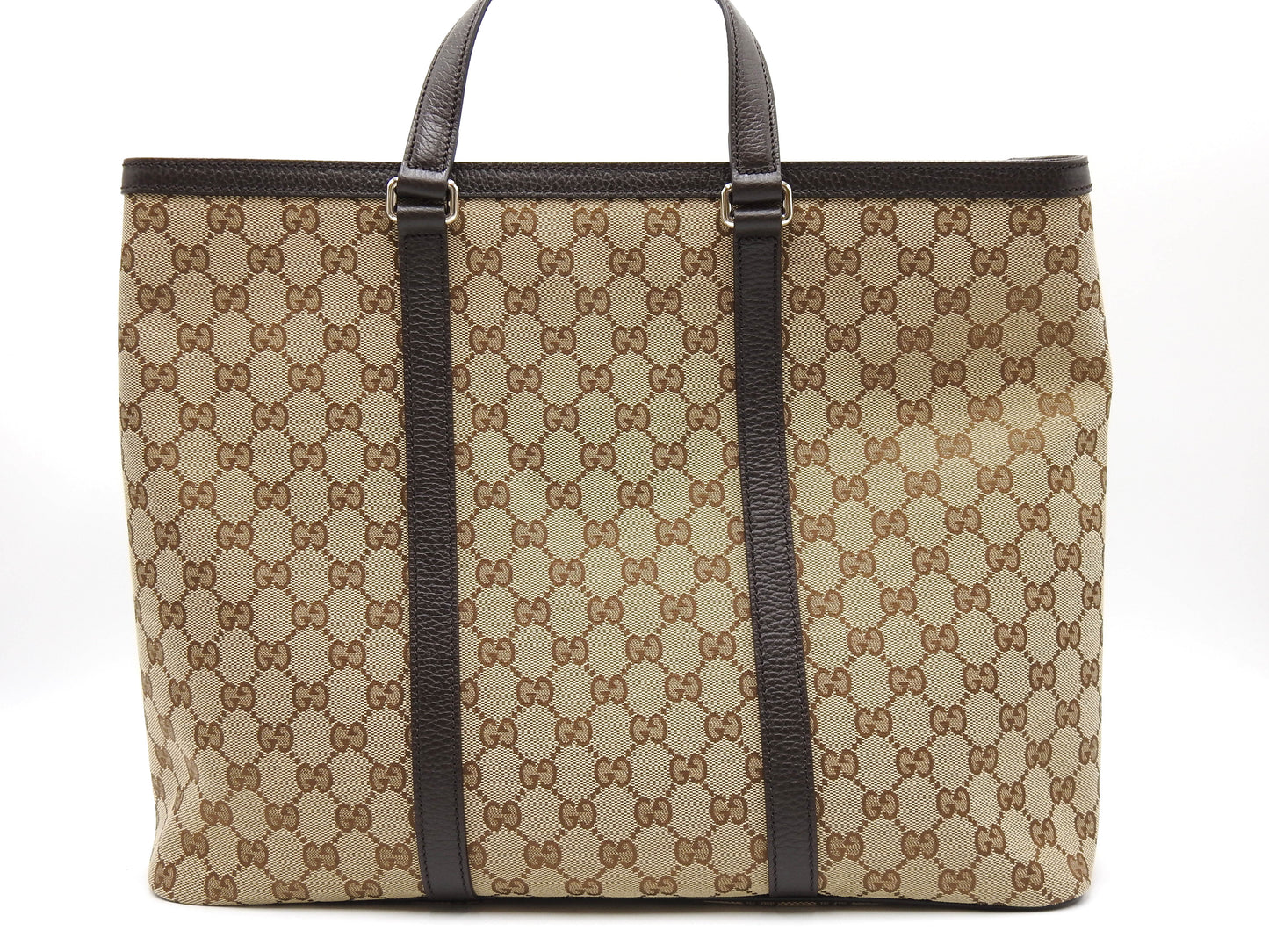 GUCCI Joy Monogram GG Canvas 2way Shoulder Tote Bag Beige Brown 449169