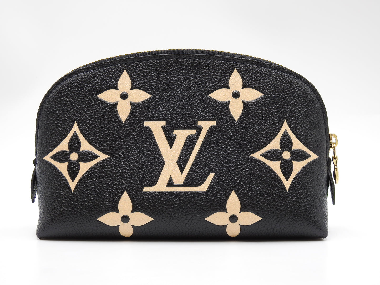 LOUIS VUITTON Monogram Empreinte Giant Cosmetic Pouch Black Beige M59086
