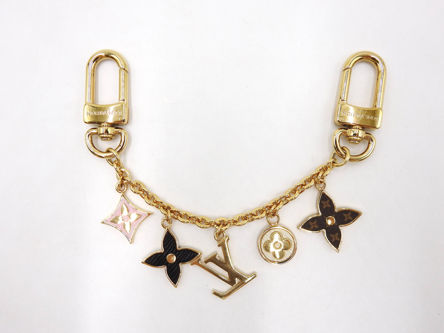 LOUIS VUITTON Spring Street Chain Bag Charm Key Holder Gold M01188