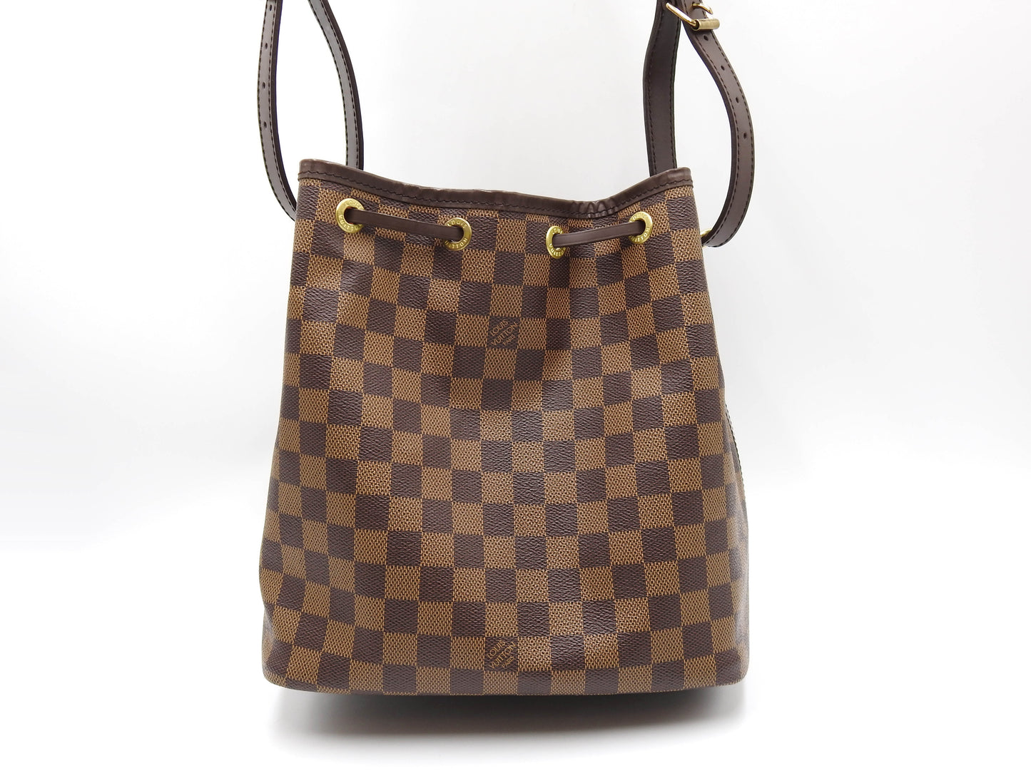 LOUIS VUITTON Petit Noe Damier Ebene Shoulder Bag Hand Bag Special Order