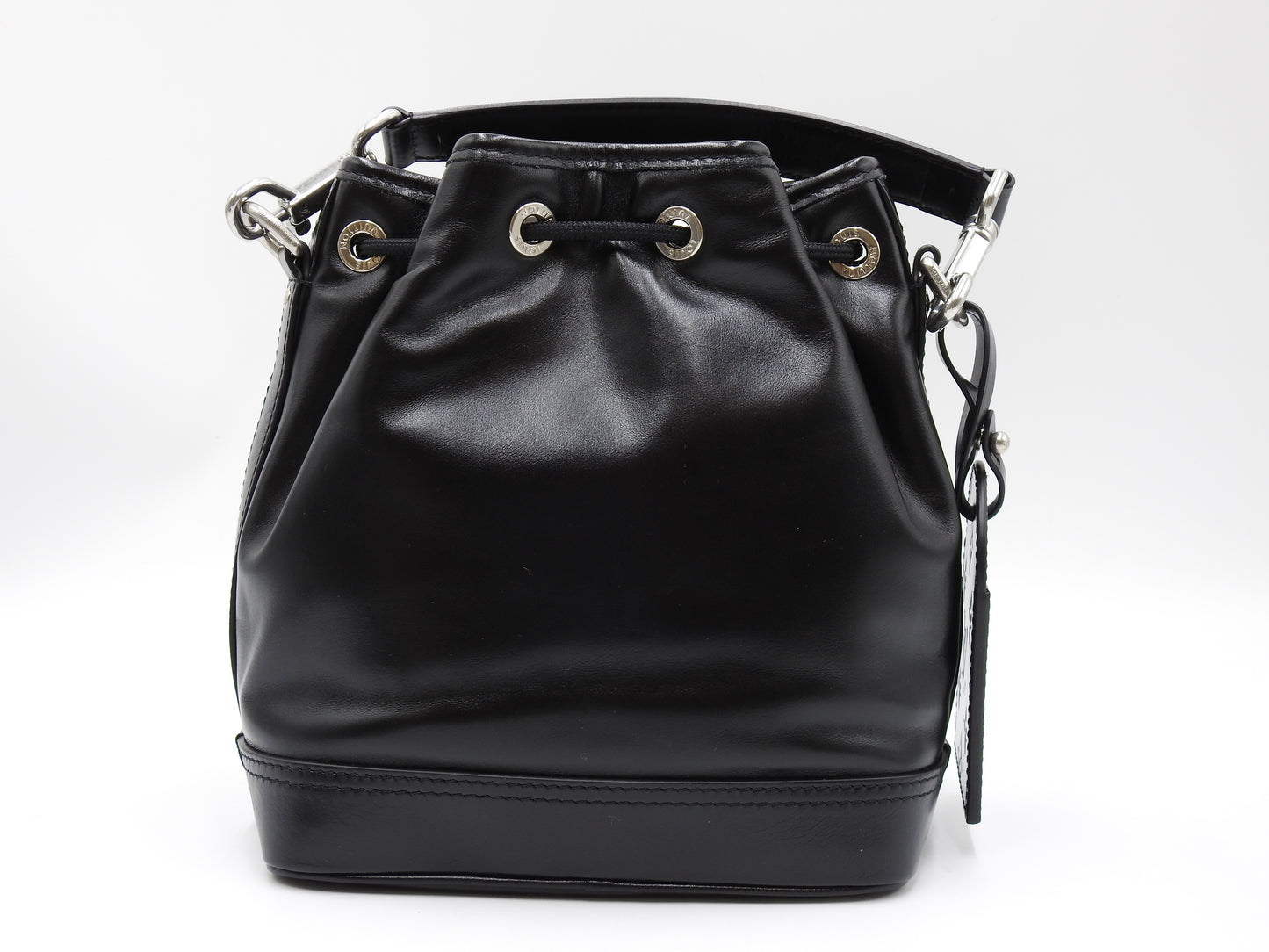 LOUIS VUITTON Noe Cargo Shoulder Bucket Hand Bag Calf Leather Black M13985