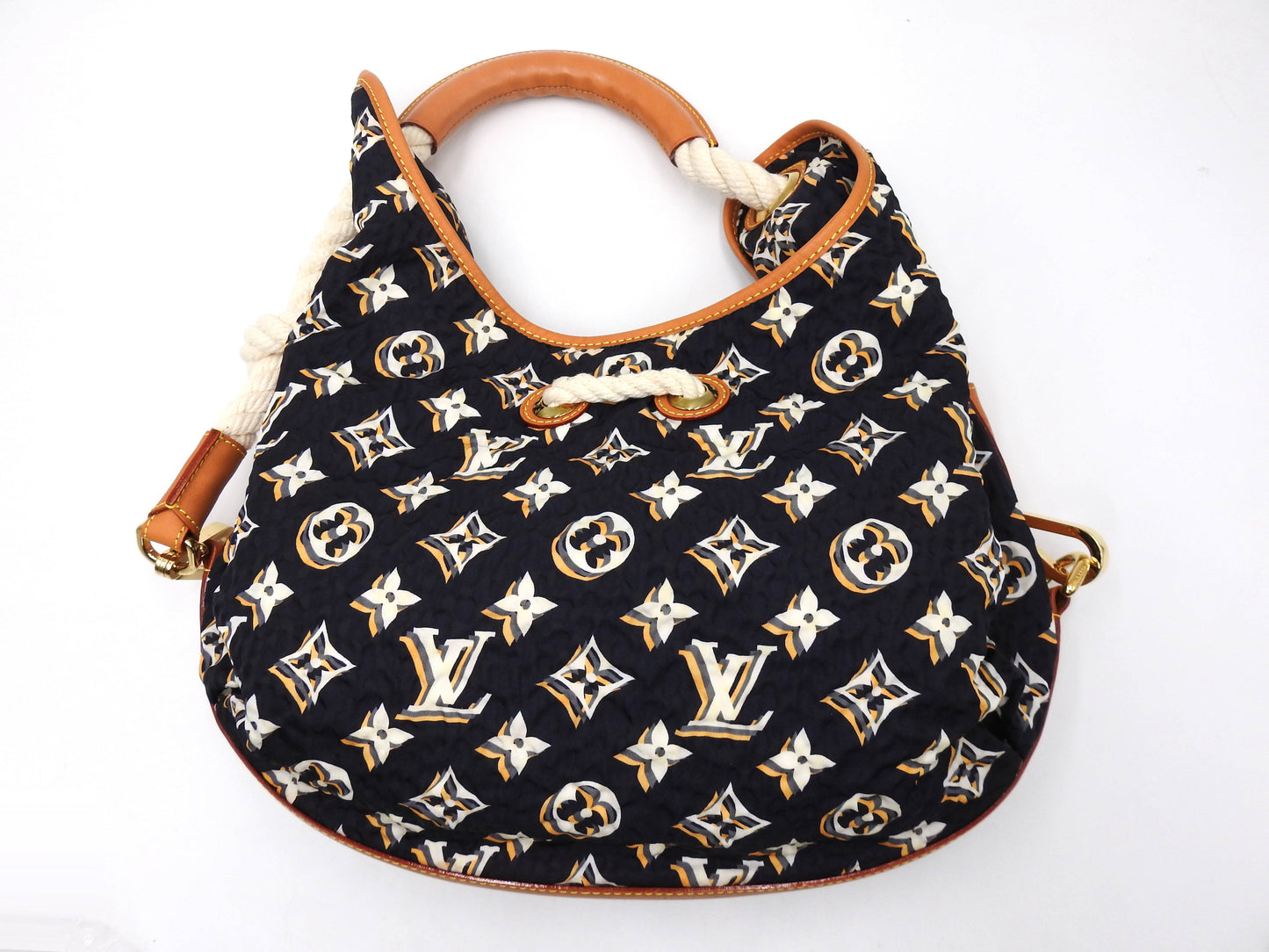 LOUIS VUITTON Bulle MM Shoulder Bag Monogram Marine Navy Nylon M40235