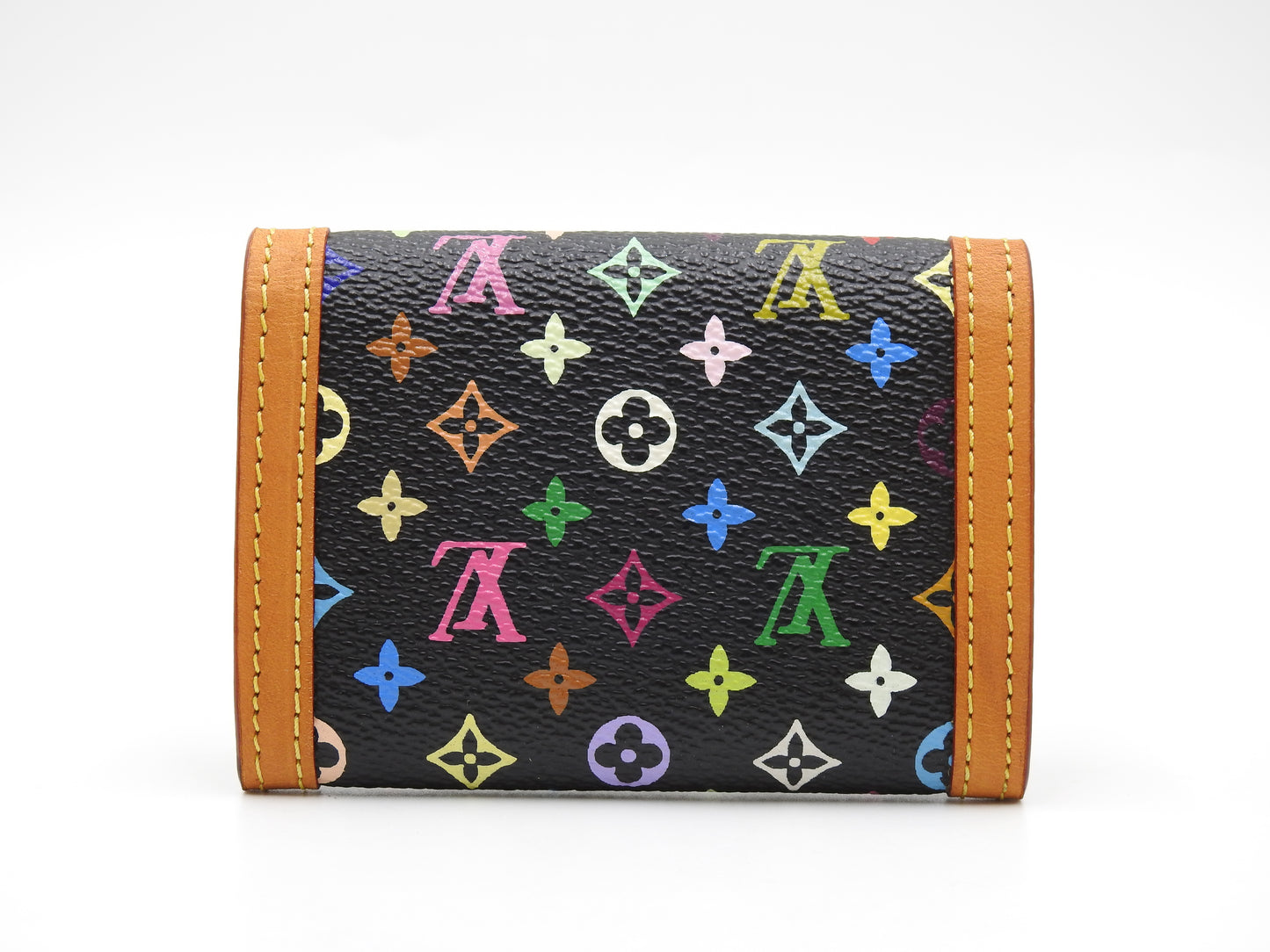 LOUIS VUITTON Monogram Multicolor Porte Monnaie Plat Coin Purse M92656