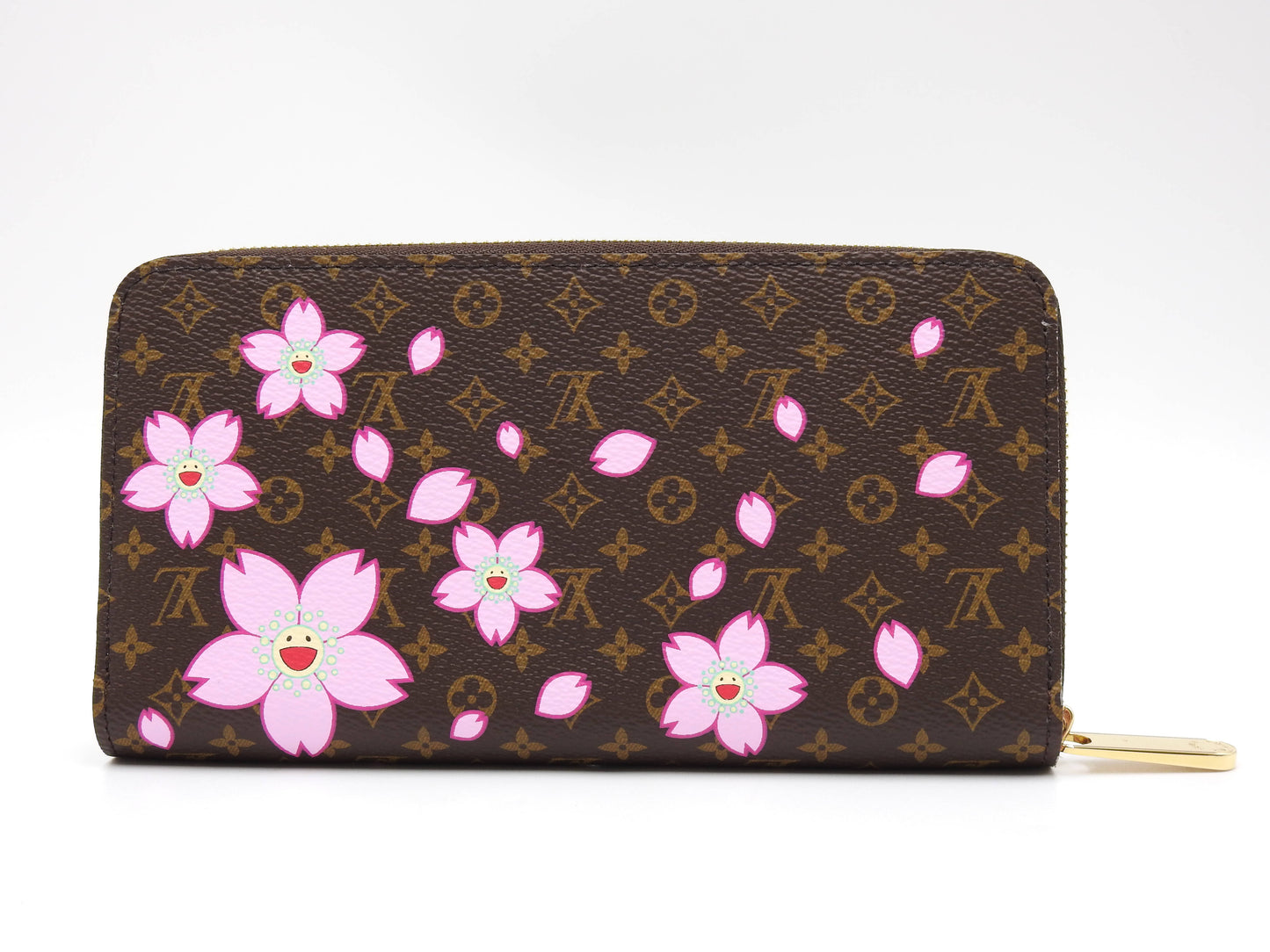LOUIS VUITTON LV×TM Monogram Cherry Blossom Zippy Long Wallet M13433