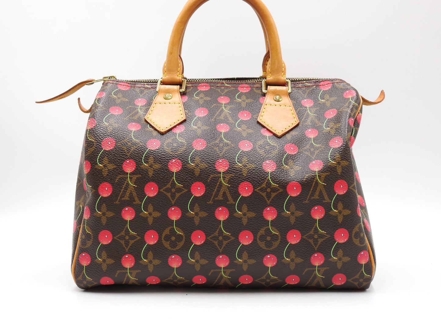 LOUIS VUITTON Monogram Cherry Speedy 25 Hand Bag Boston Bag Canvas M95009