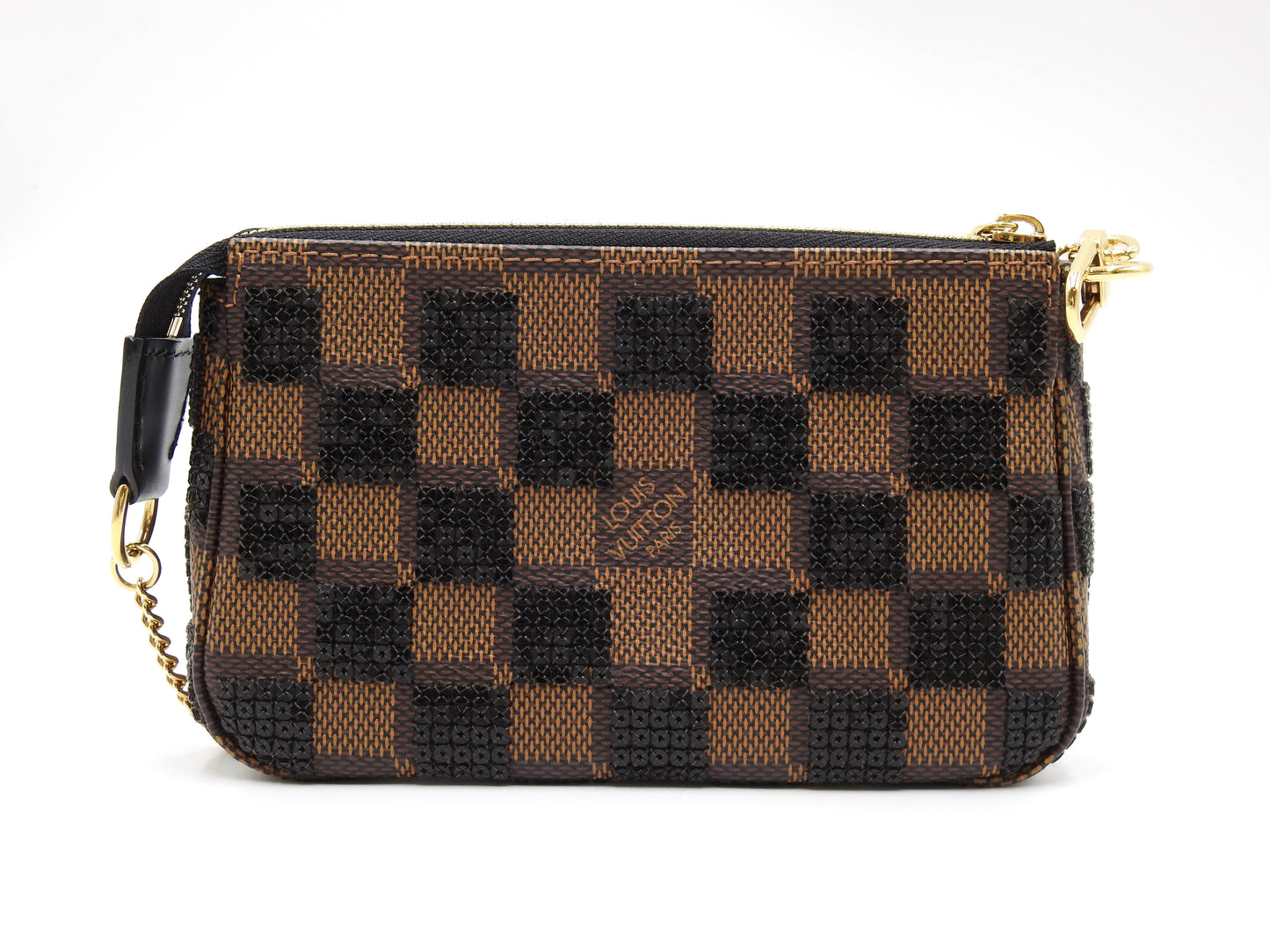 LOUIS VUITTON Damier Paillettes Sequins Mini Pochette Accessories N63176