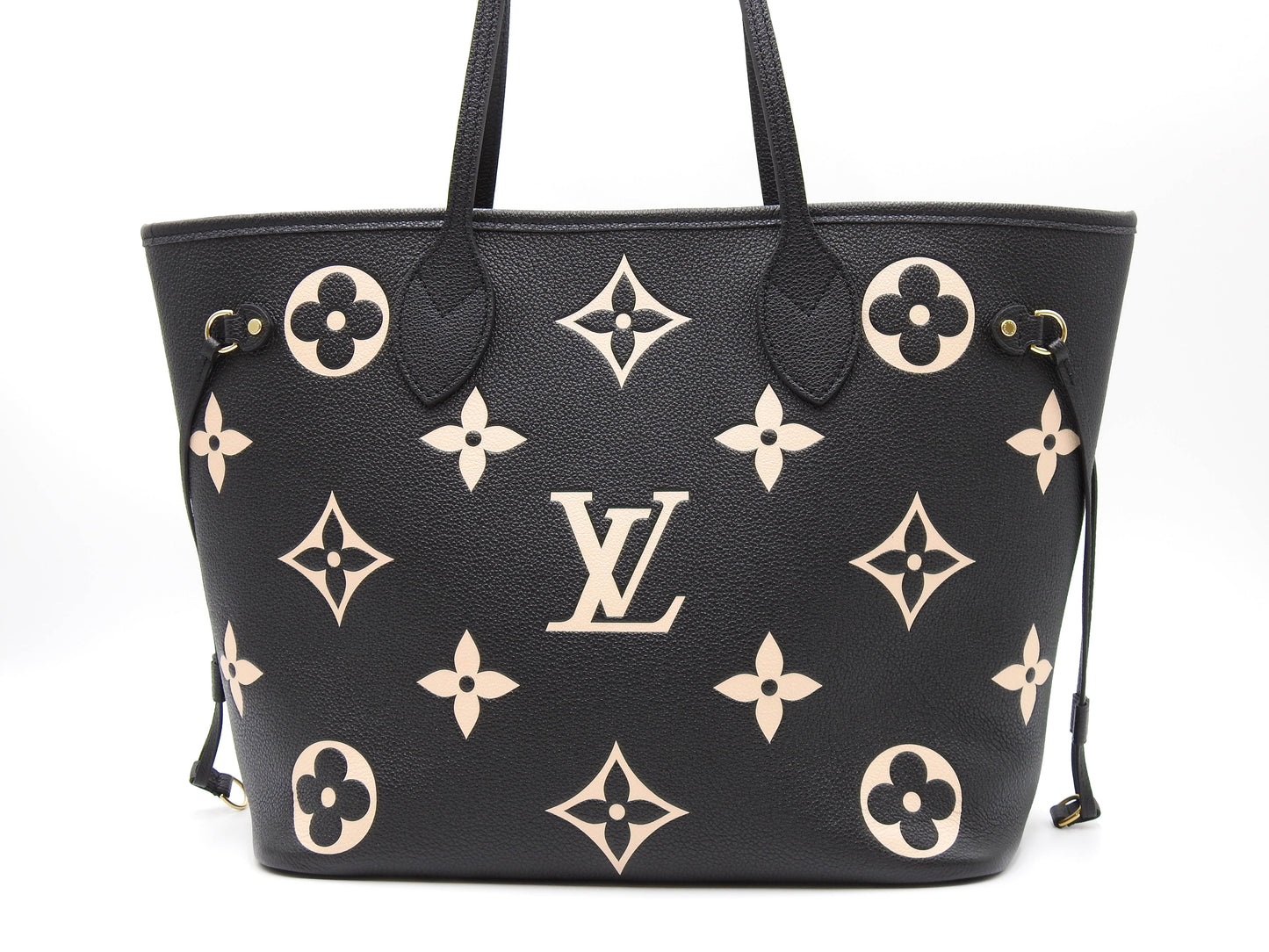 LOUIS VUITTON Monogram Empreinte Neverfull MM Tote Shoulder Bag M58907