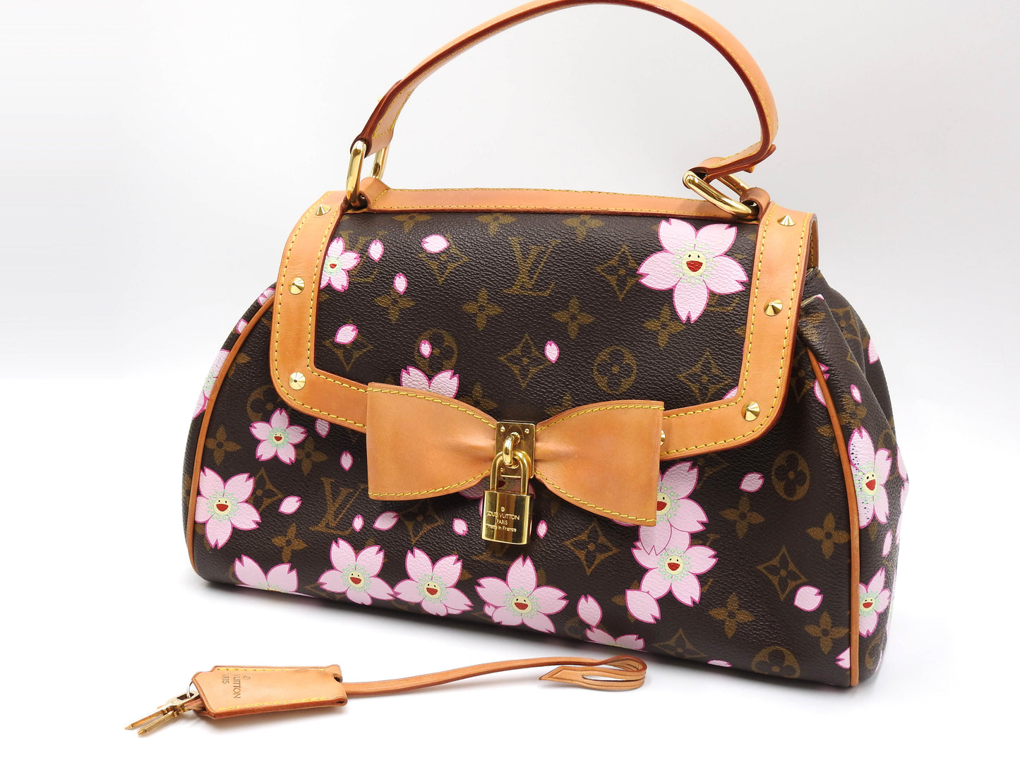 LOUIS VUITTON Sac Retro PM Hand Bag Monogram Cherry Blossom M92012