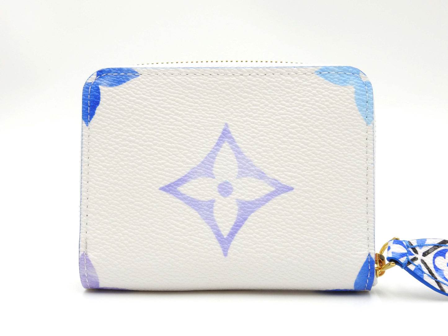 LOUIS VUITTON Monogram Giant By The Pool Zippy Coin Purse Blue White M82417