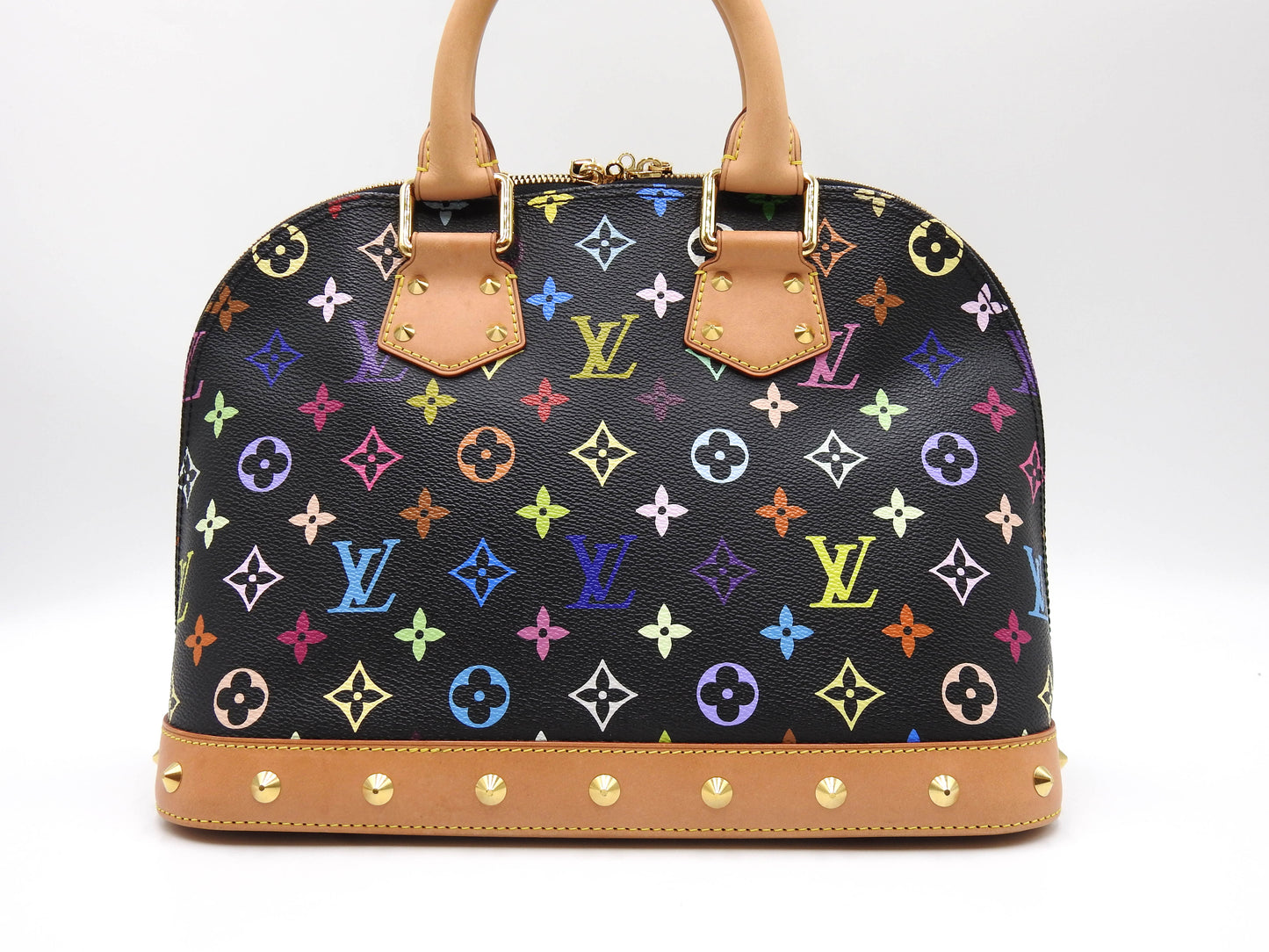 LOUIS VUITTON Alma PM Hand Bag Multicolor Noir Black M40444