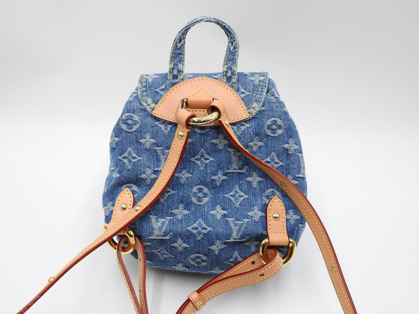 LOUIS VUITTON Venice LV Remix Mini Backpack Bag Monogram Denim M46836