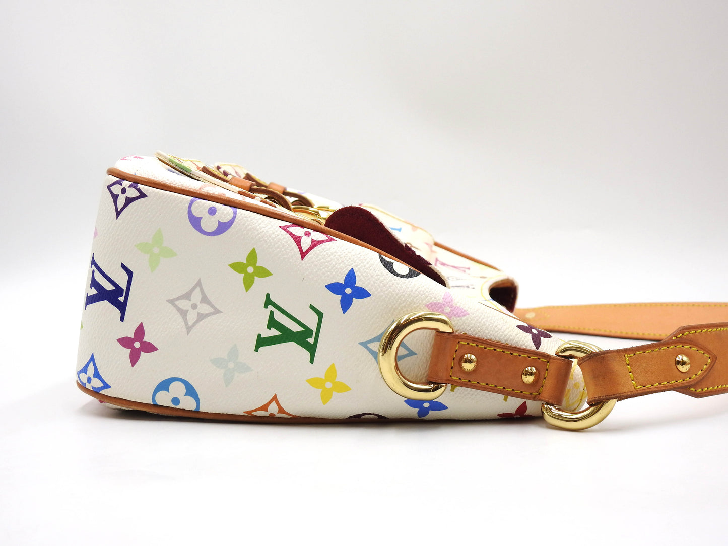 LOUIS VUITTON Lodge GM Shoulder Bag Monogram Multicolor White M40051
