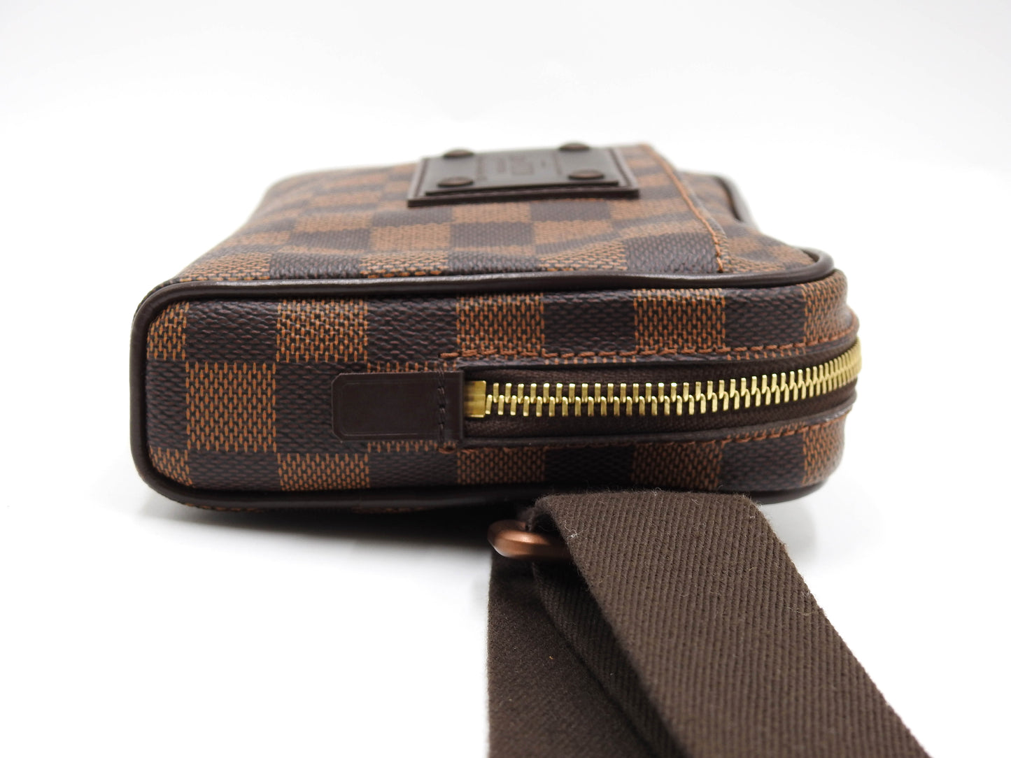 LOUIS VUITTON Damier Ebene Bumbag Brooklyn Waist Body Belt Bag N41101