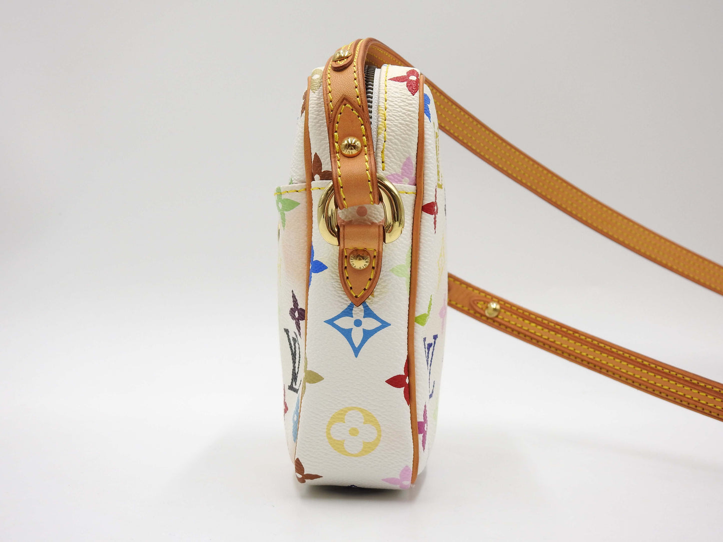 LOUIS VUITTON Monogram Multicolor Rift Shoulder Bag Bron White M40055