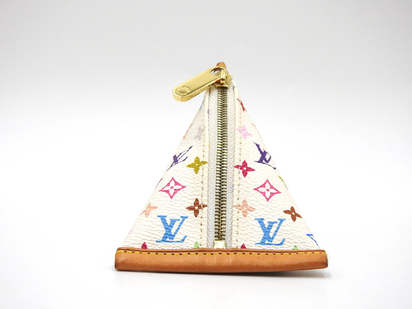 LOUIS VUITTON Monogram Multicolor Berlingo Coin Purse Case White M58029