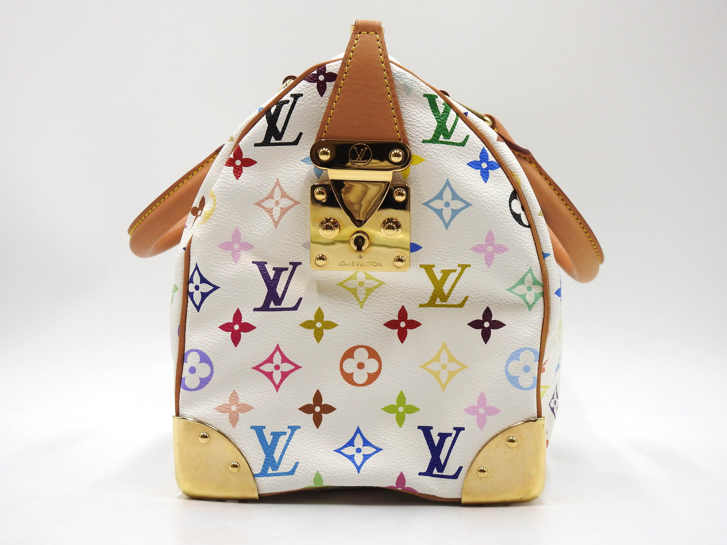 LOUIS VUITTON Speedy 30 Boston Hand Bag Multicolor Bron White M92643