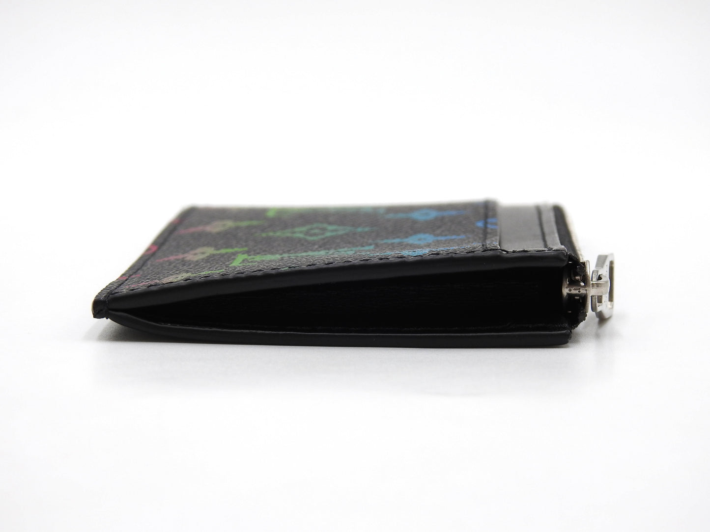 LOUIS VUITTON Monogram Gradient Zip Coin Purse Card Holder Black M14261