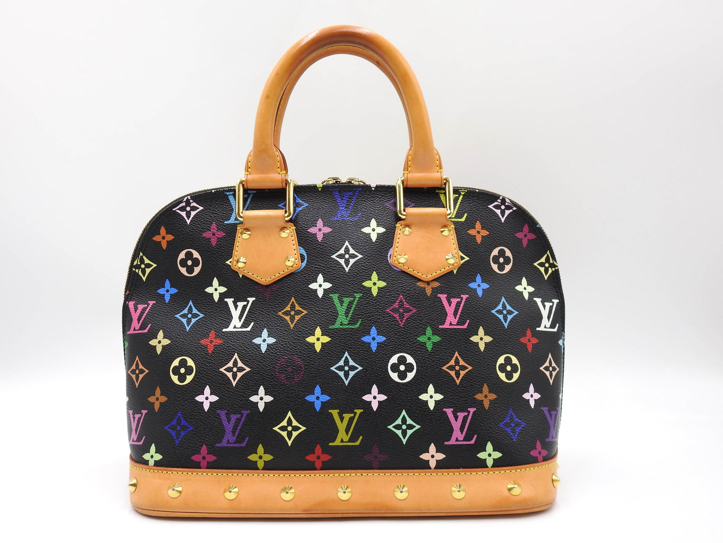 LOUIS VUITTON Alma PM Hand Bag Multicolor Noir Black M92646