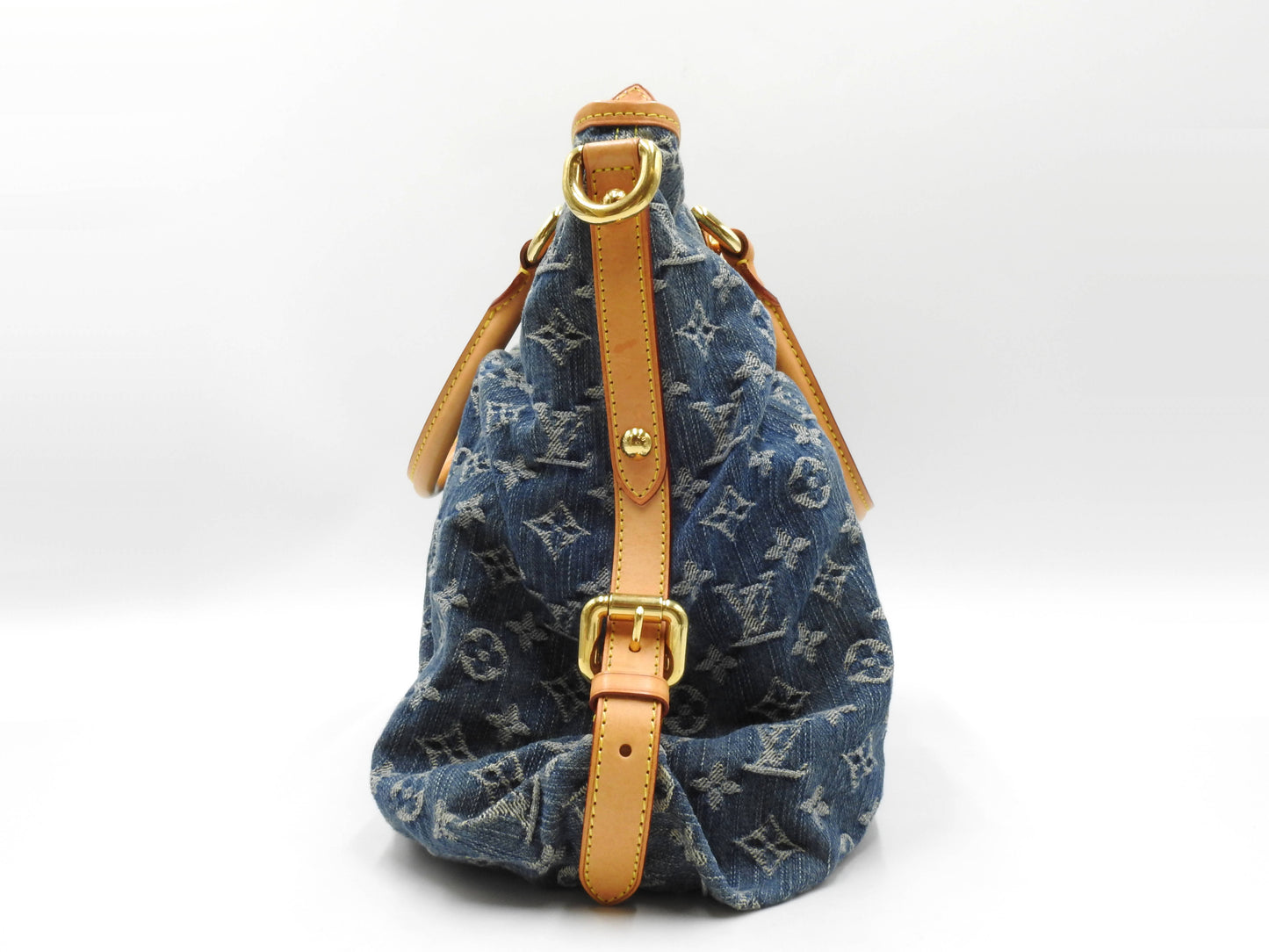 LOUIS VUITTON Neo Cabby GM Monogram Denim Shoulder Hand Bag Blue M95350