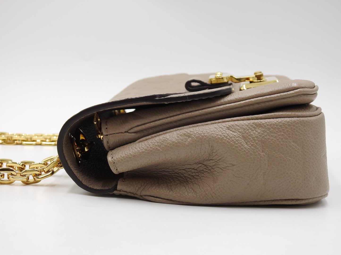 LOUIS VUITTON Monogram Empreinte Marceau Chain Shoulder Bag Dune M46199