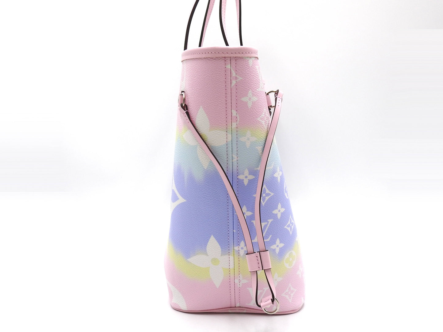 LOUIS VUITTON Monogram Escale Neverfull MM Shoulder Bag Pastel Pink M45270