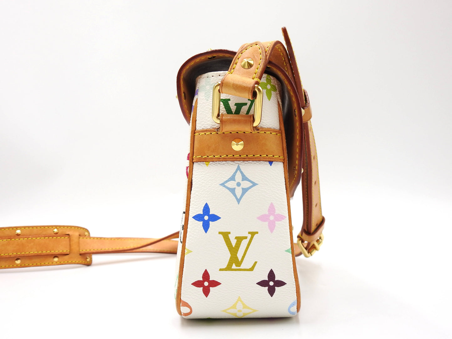 LOUIS VUITTON Sologne Shoulder Bag Monogram Multicolor Bron White M92661