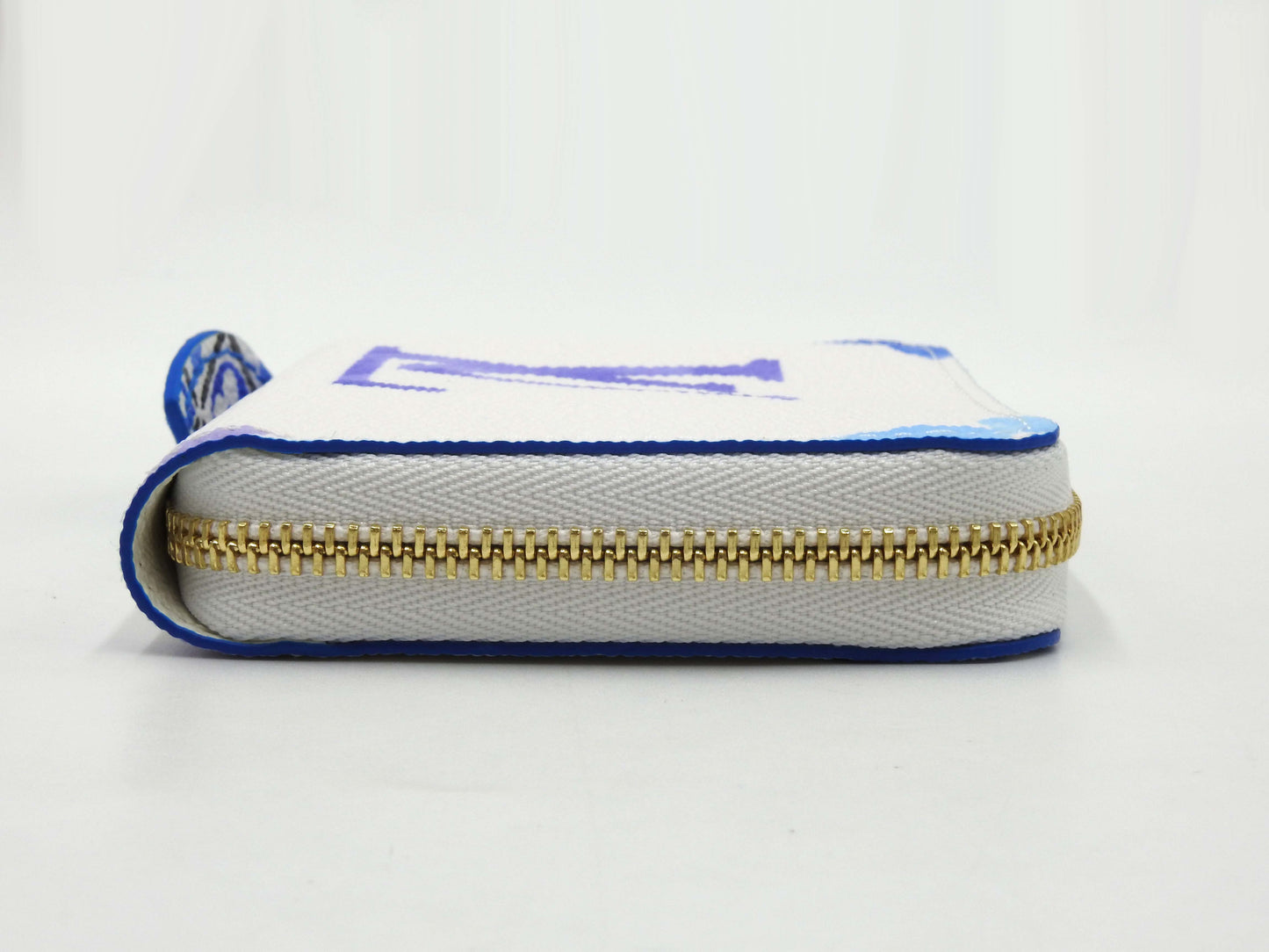 LOUIS VUITTON Monogram Giant By The Pool Zippy Coin Purse Blue White M82417