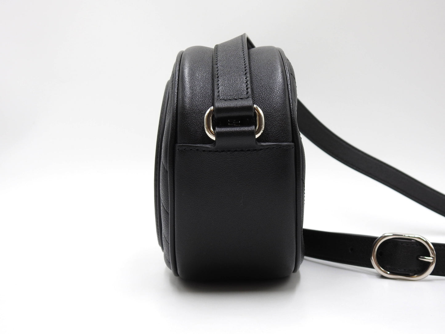 GUCCI Mini Blondie Interlocking G Crossbody Shoulder Bag Black 760175