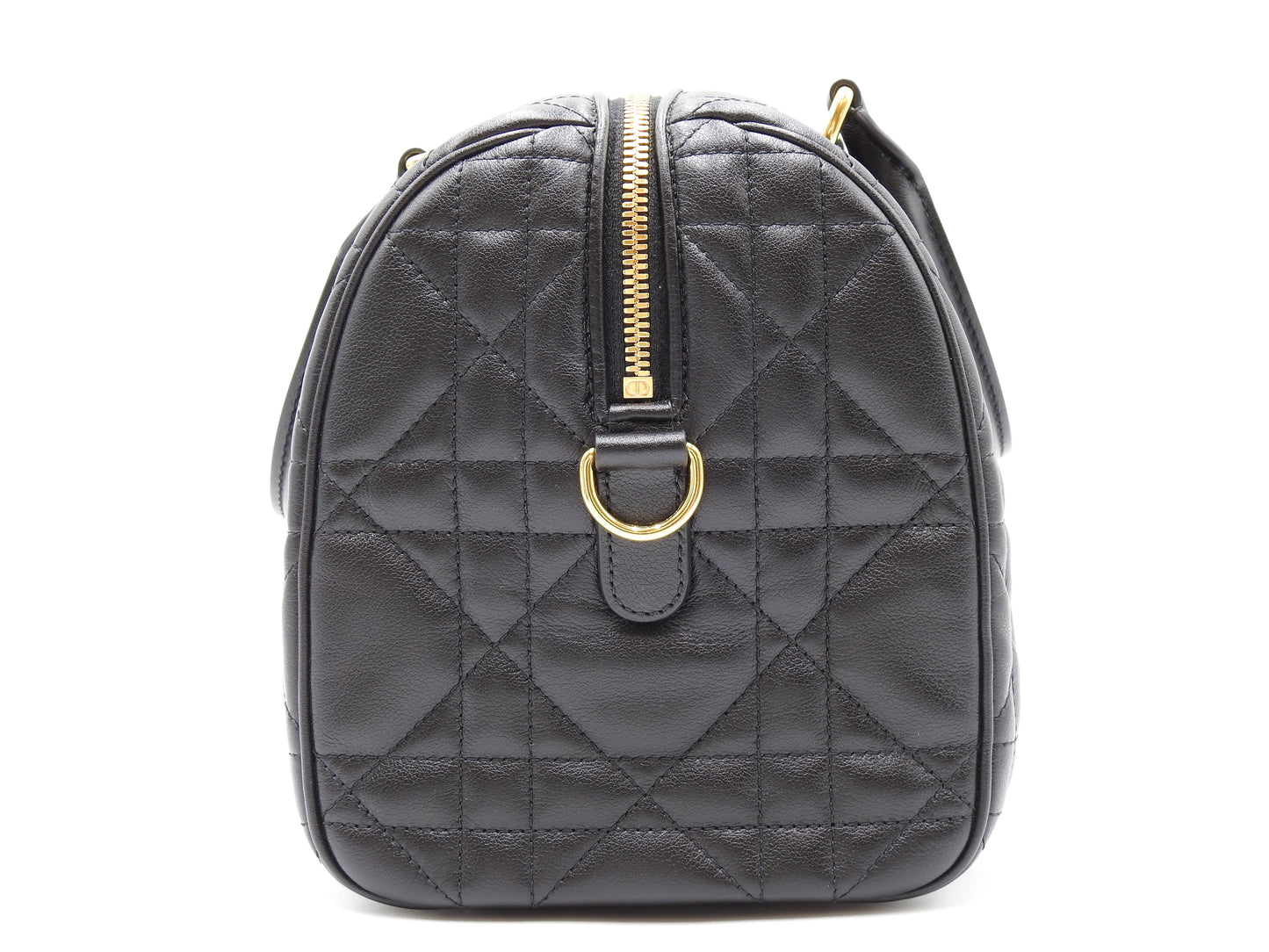 Christian Dior Canage Grove 25 Shoulder Hand Bag Lambskin Black M1365UBOL