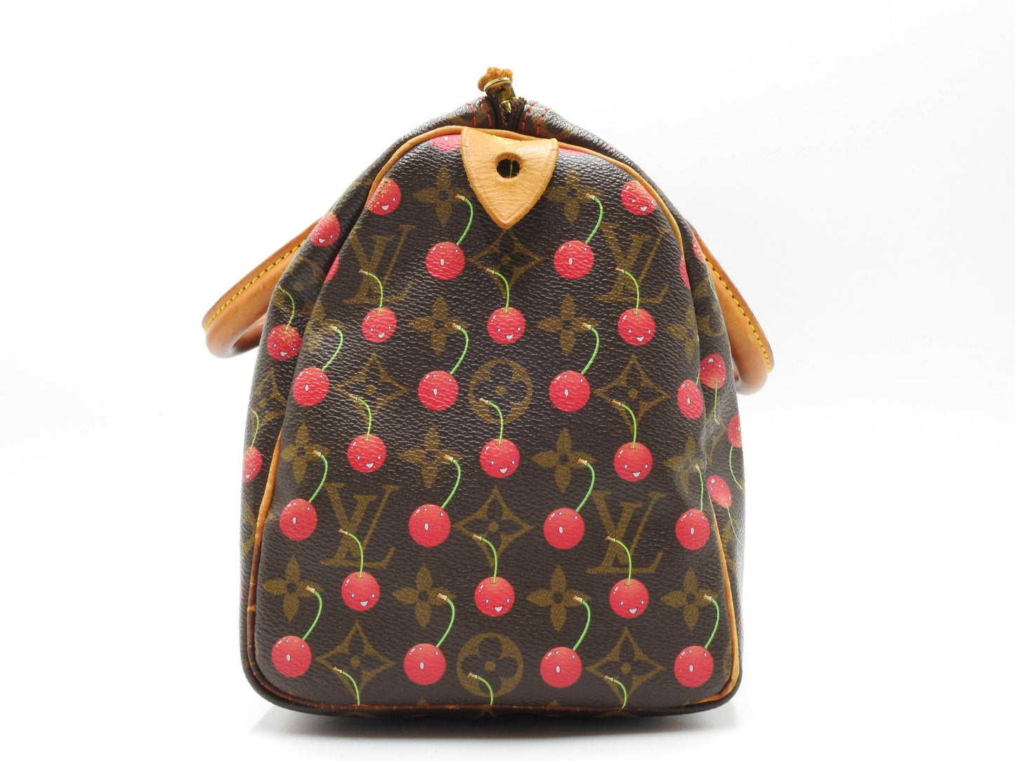 LOUIS VUITTON Monogram Cherry Speedy 25 Hand Bag Boston Bag Canvas M95009