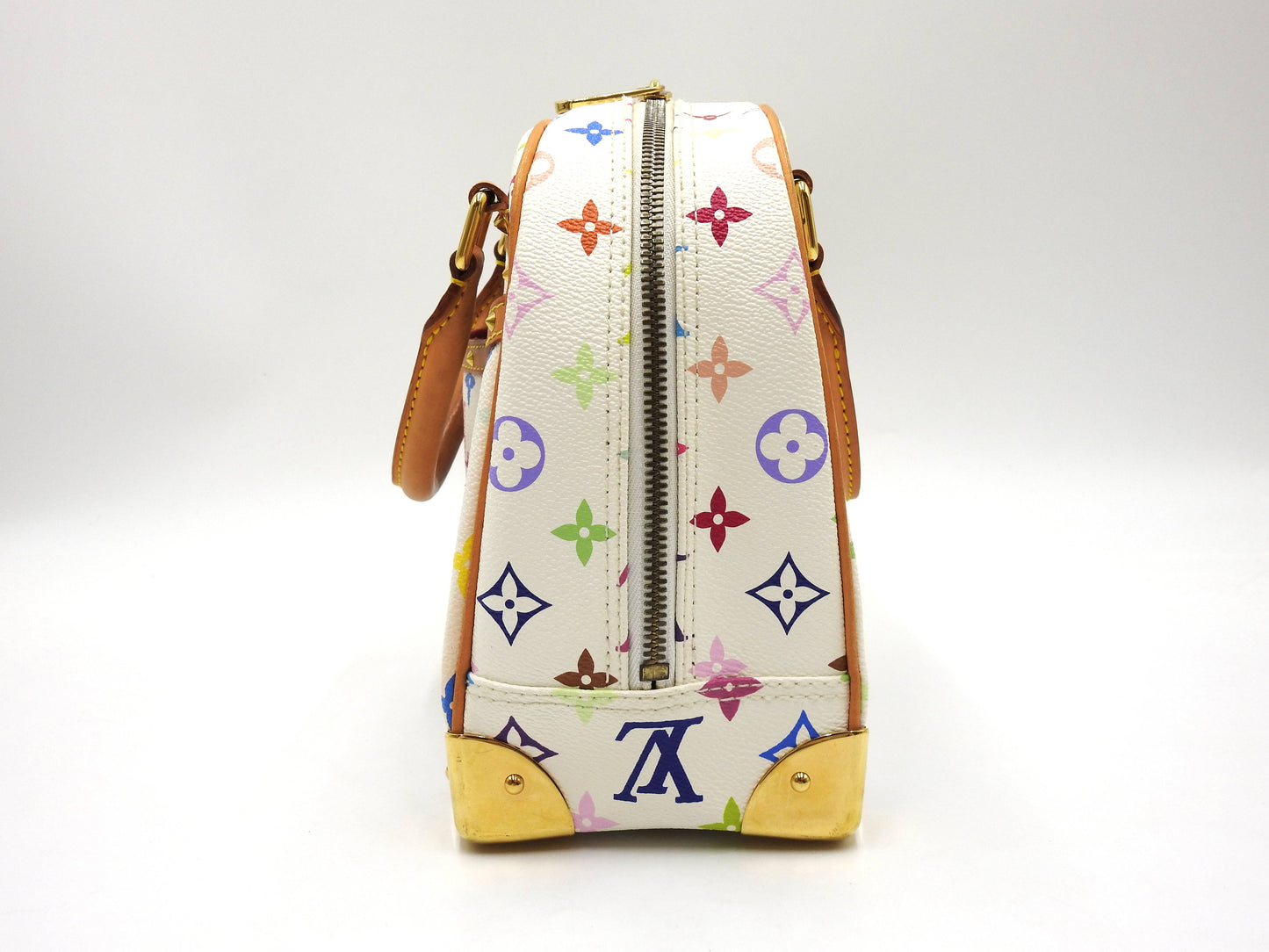 LOUIS VUITTON Trouville Hand Bag Multicolor Bron White M92663