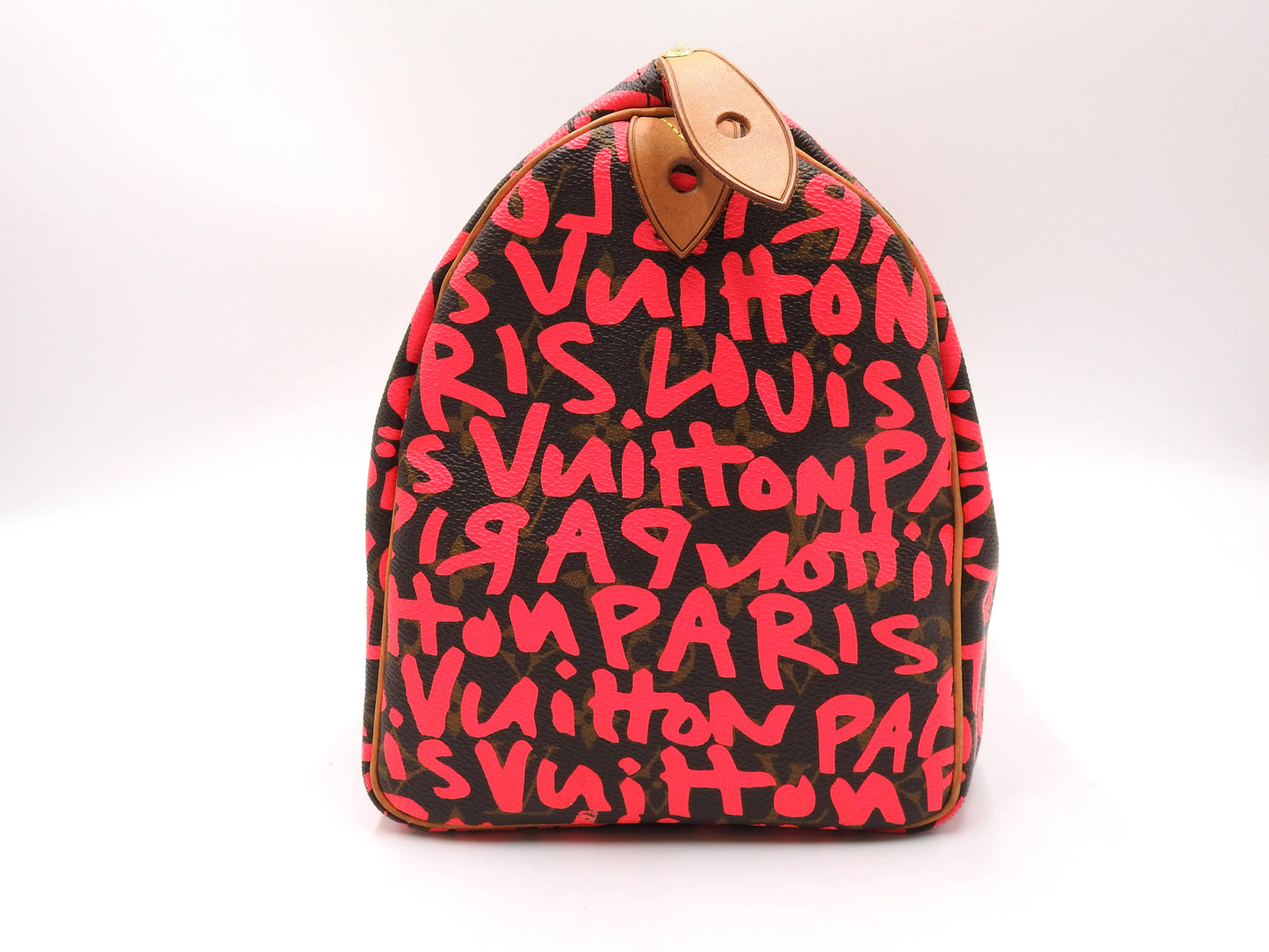 LOUIS VUITTON Monogram Graffiti Speedy 30 Hand Bag Boston Bag M93704 Pink