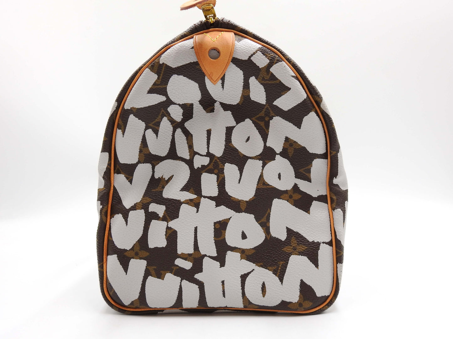 LOUIS VUITTON Monogram Graffiti Speedy 30 Hand Bag Boston Bag White M92195