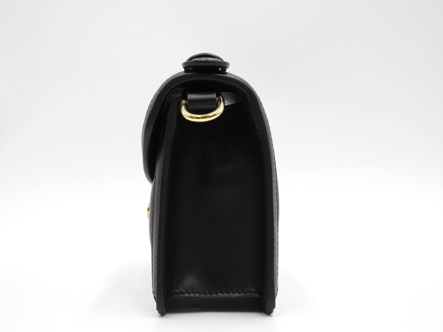 GUCCI GG Matelasse Top Handle 2way Shoulder Bag Leather Black 724499