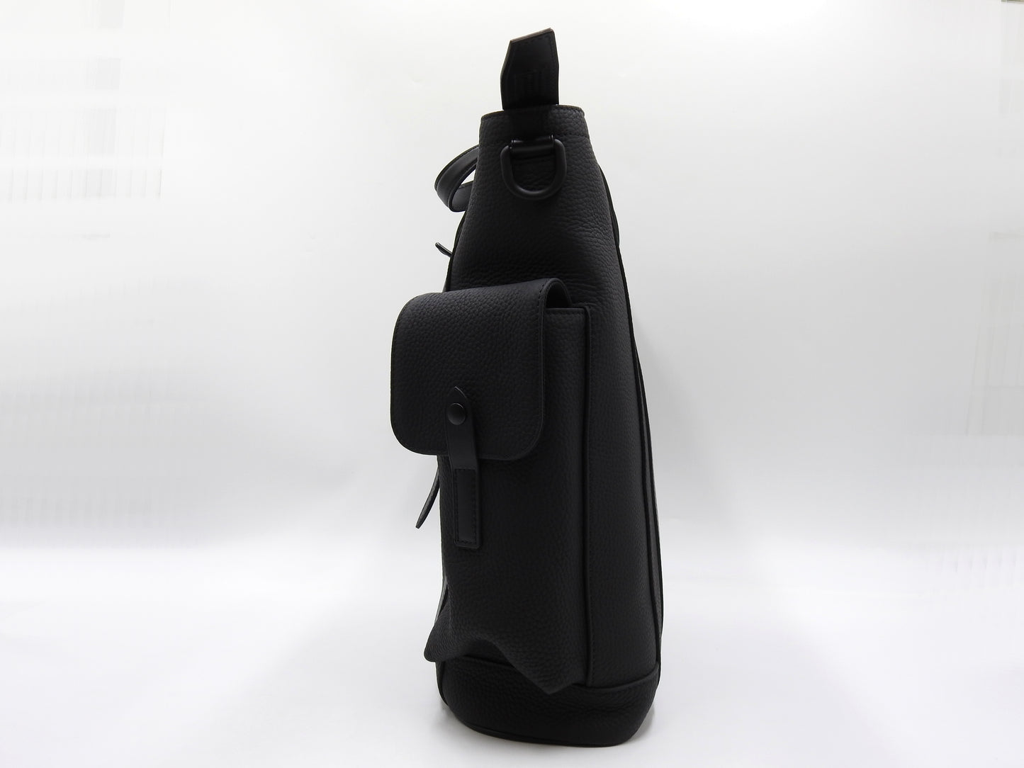 LOUIS VUITTON Taurillon Monogram Christopher Tote Bag Black M58479