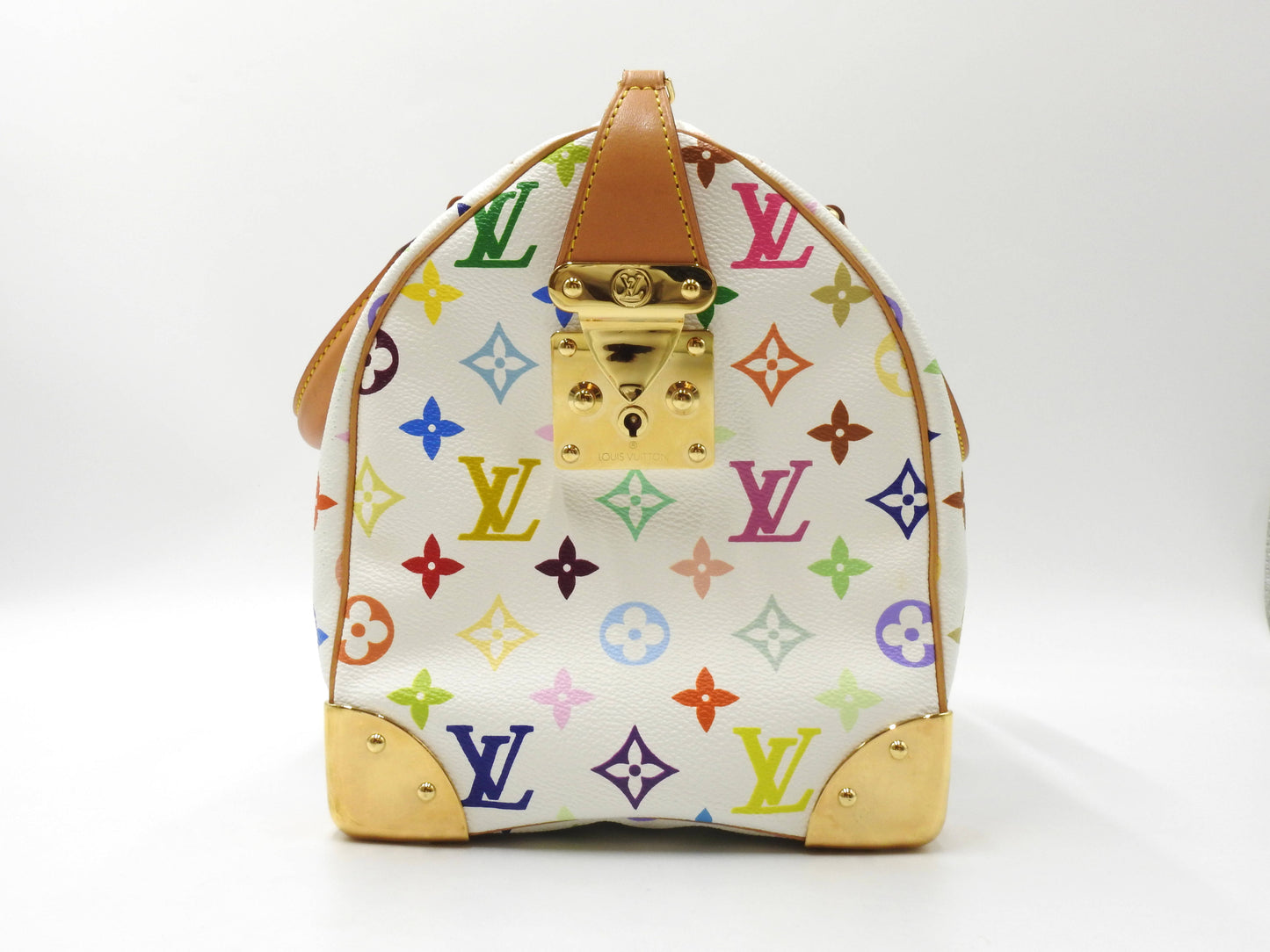 LOUIS VUITTON Speedy 30 Boston Hand Bag Multicolor Bron White M92643